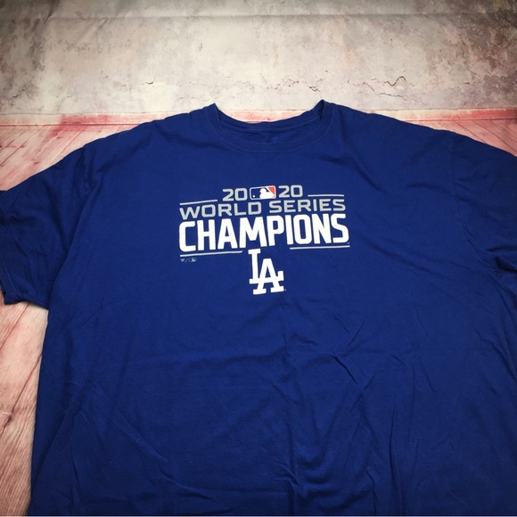 ➡️Fanatics 2020 Los Angeles Dodgers World Champions Tee Men’s Size 4XLarge - Picture 4 of 7